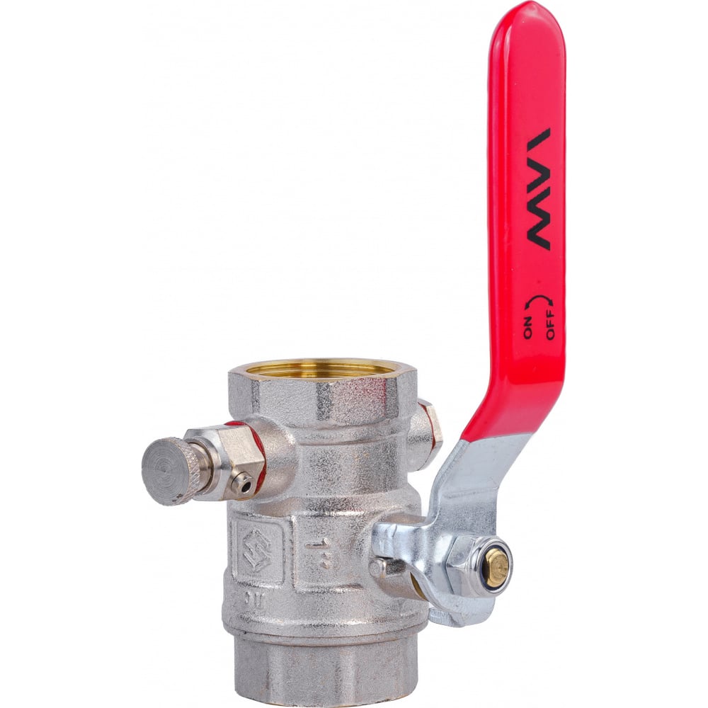 Изображение товара Кран шаровой MVI BV.830.06 с дренажем и воздухоотводчиком