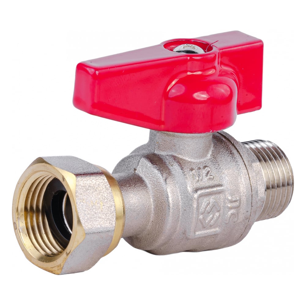 Изображение товара Кран шаровой MVI ГОСТ с накидной гайкой, 1/2 вн.-нар., рукоятка «бабочка» BV.731.04