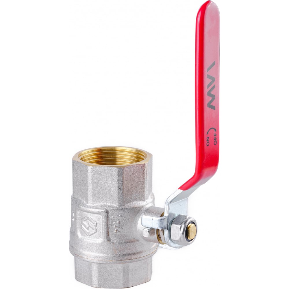 Изображение товара Кран шаровой MVI ГОСТ, 1 1/4 вн.-вн., рычажная рукоятка (РММ) BV.911.07