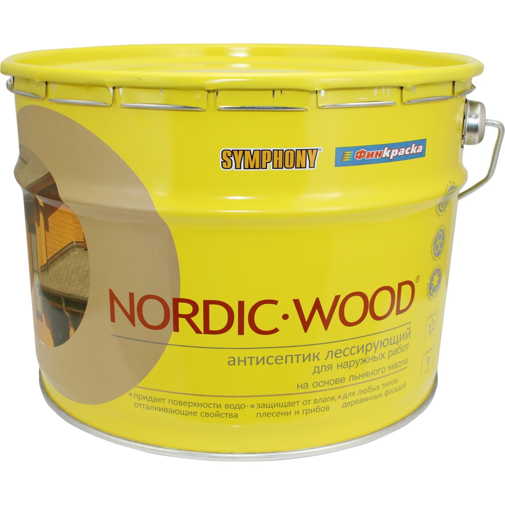 Изображение товара Антисептик SYMPHONY, нордик вуд, 10/9л, oсновной 00-00009744