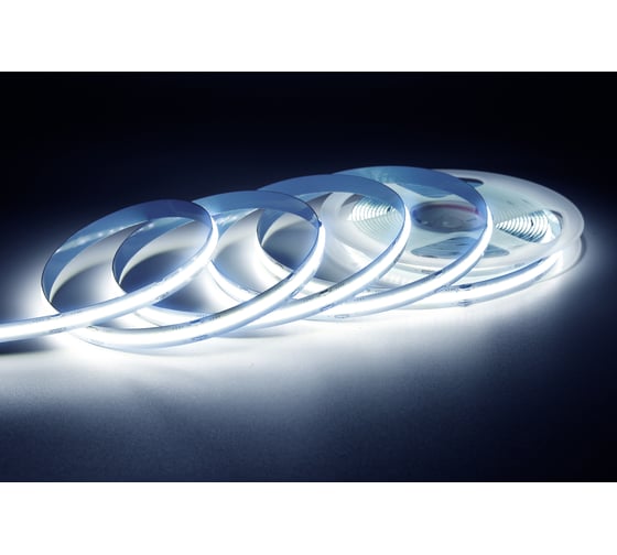 Изображение товара Светодиодная лента Apeyron 24В, 14Вт/м, 512д/м, IP20, 1200Лм/м, подложка 10мм, 5м, 6500К 00-362