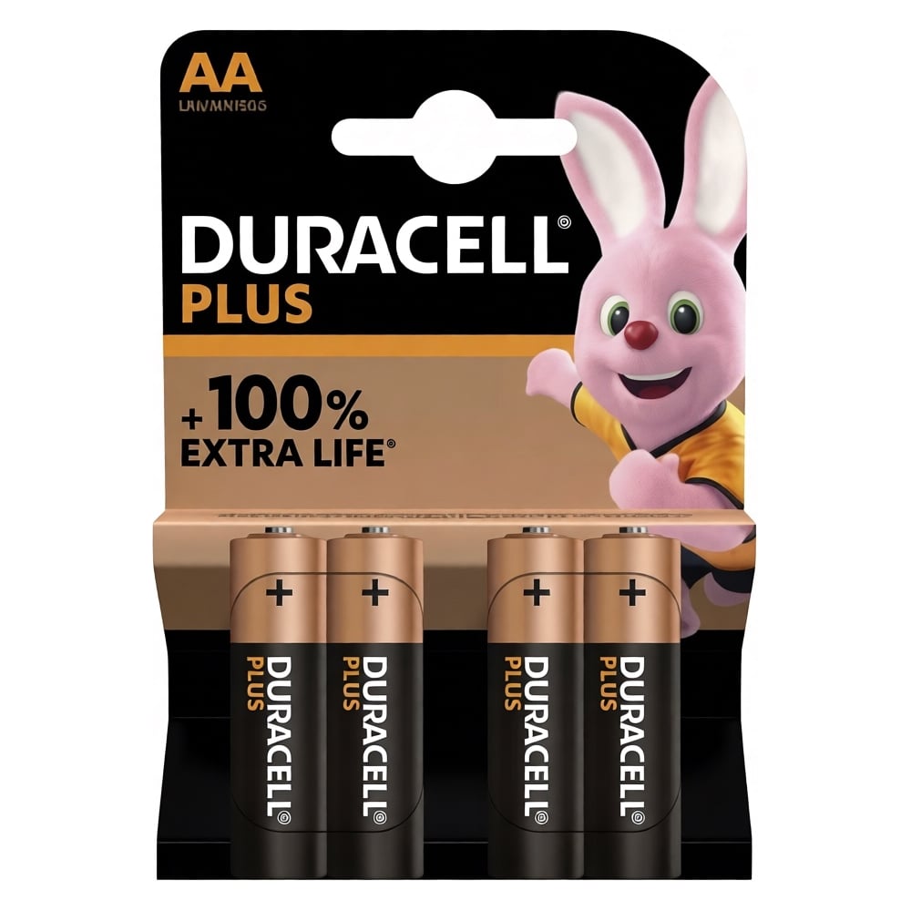 Изображение товара Батарейка Duracell PLUS AA BL4 Щелочная
