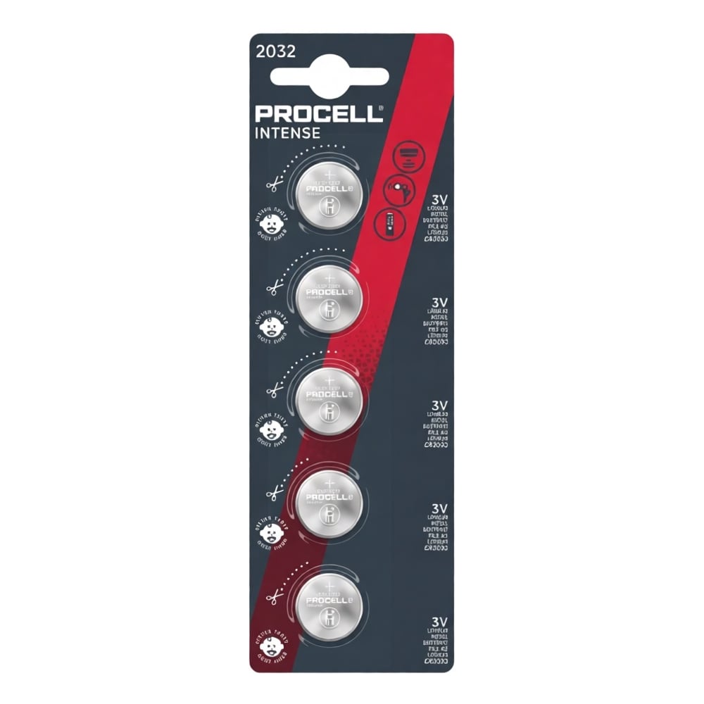 Изображение товара Батарейка Duracell CR2032 Intense BL5 для портативной техники