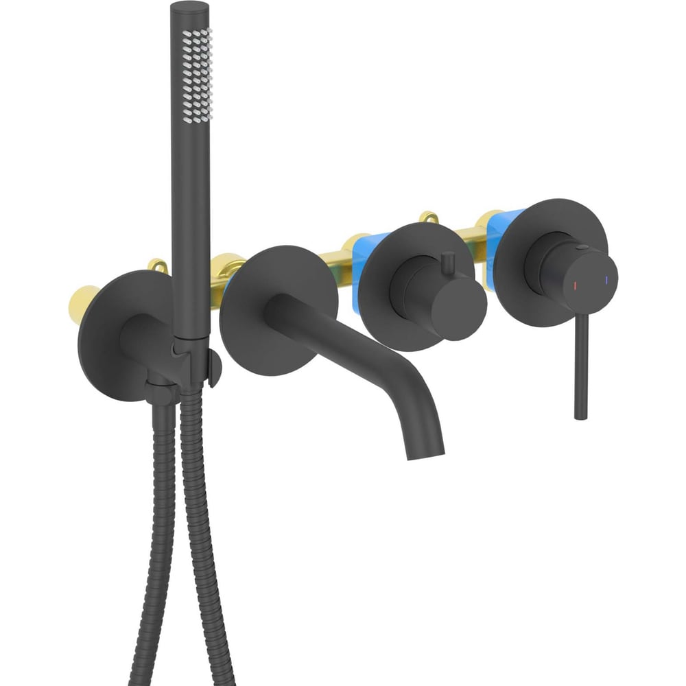 Изображение товара Смеситель AQUATEK AQ1344MB Европа матовый черный