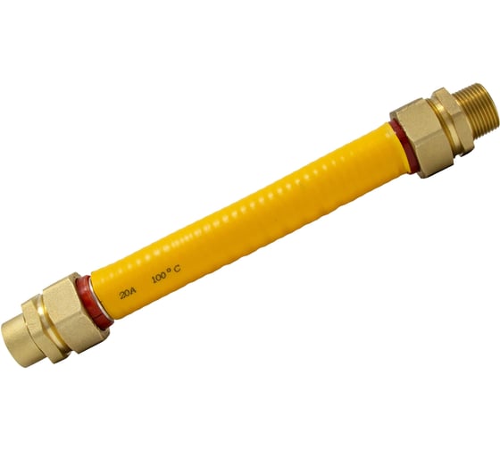 Изображение товара Подводка для газа Kofulso 3/4×1/2 дюйма с муфтами, 50 см (НР-ВР) KFG BCG/BICG20_1/2 500
