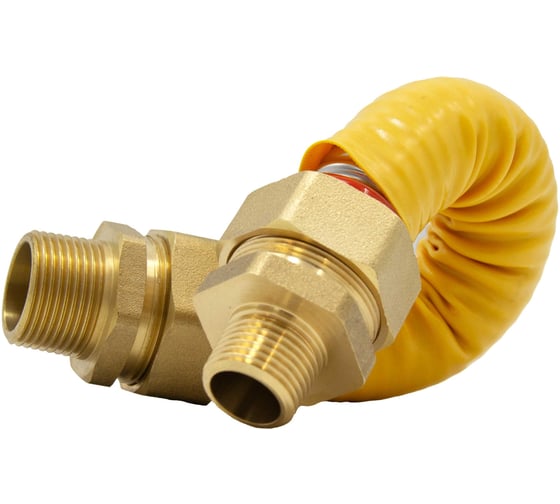 Изображение товара Подводка для газа Kofulso 3/4×1/2 дюйма с муфтами, 200 см (НР-НР) KFG BCG/BCG20_1/2 2000