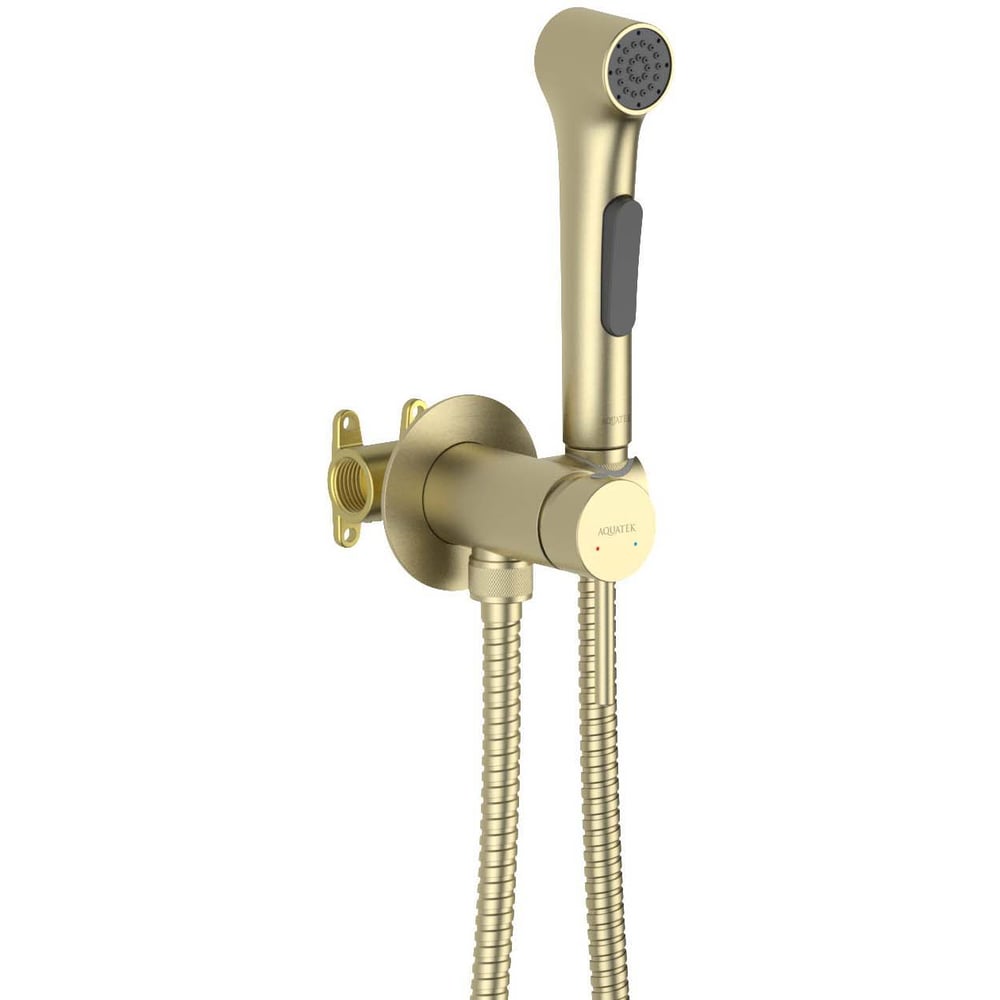 Изображение товара Комплект AQUATEK AQ1020BG EUROPE для биде, смеситель однорычажный, золото