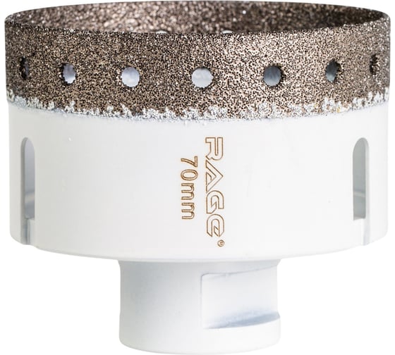 Изображение товара Коронка алмазная RAGE для УШМ по керамограниту CLEAN CUT 70 мм 559627