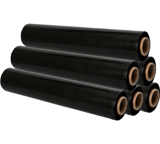Изображение товара Стрейч пленка первичная черная Белтпрофи 500 мм, 2 кг, 20 мкм, 6 шт НФ-00001474