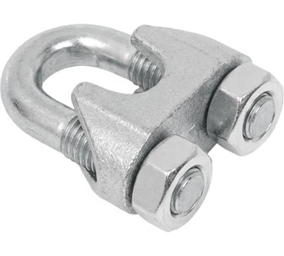 Изображение товара Зажим для стальных канатов оцинкованный Sebmet 8.0 мм DIN 741 упаковка 50 шт TD00500850