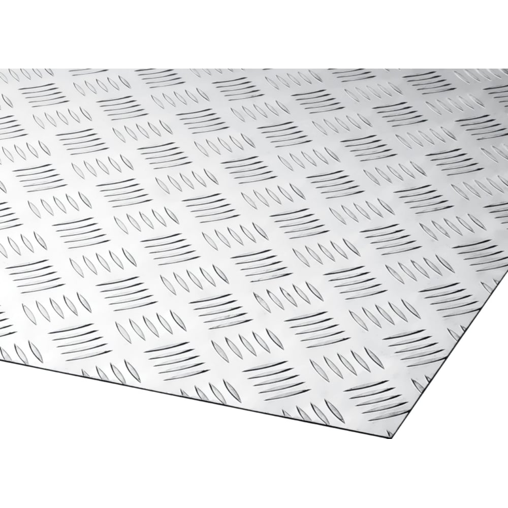 Изображение товара Лист алюминиевый КВИНТЕТ 2х300х600 мм с рифлением квинтет