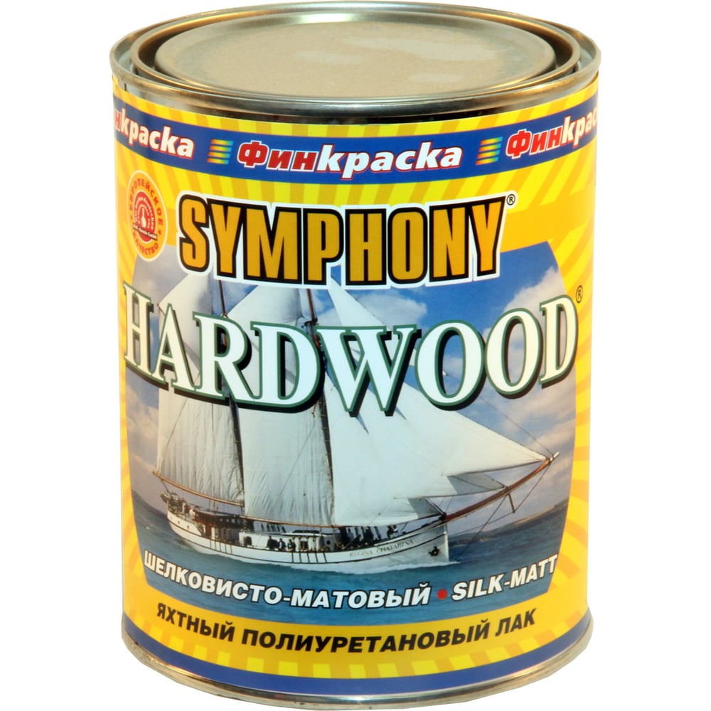 Изображение товара Лак SYMPHONY Для дерева/яхт и пола Шелковисто-матовый 0.9 л