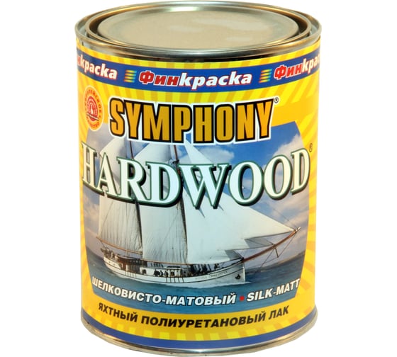 Изображение товара Лак SYMPHONY, хардвуд яхтный шелк/матов., 1/0.9л, oсновной 00-00009556