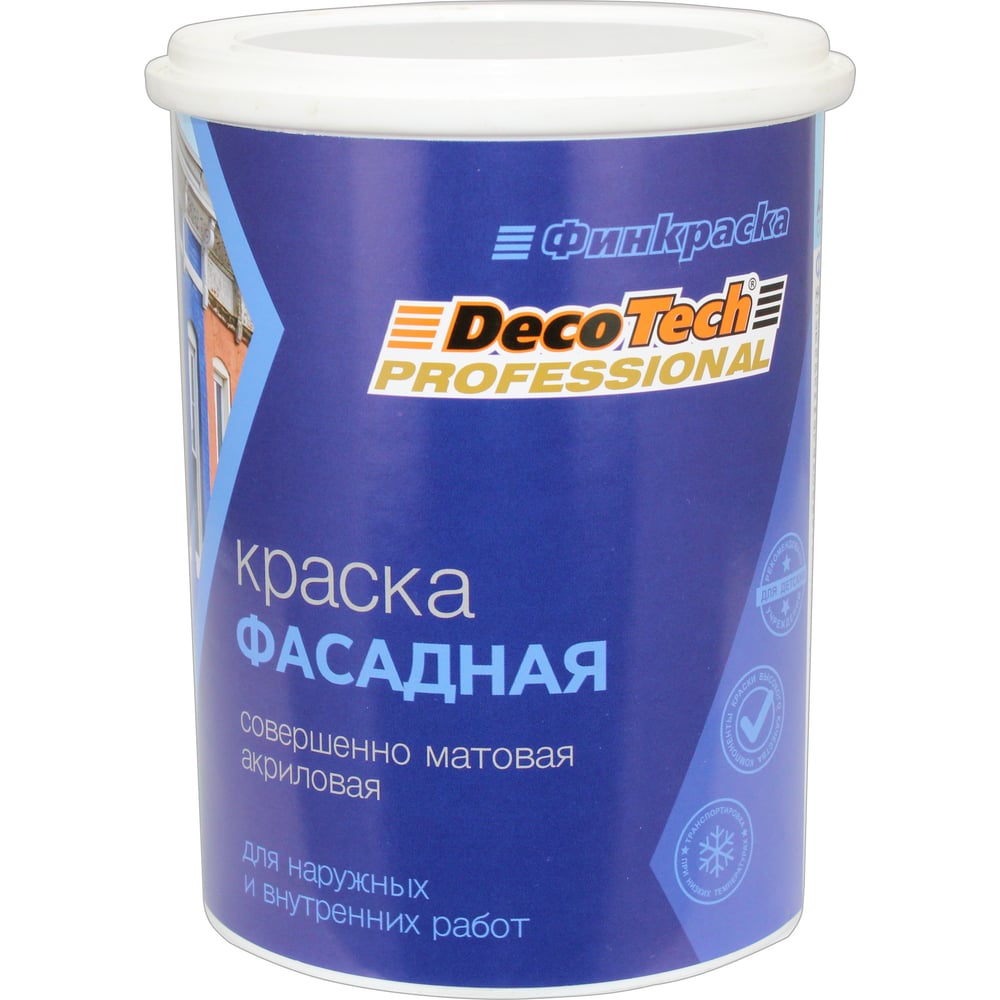 Краска DecoTech в/э, фасадная база LАP, 1/0.9л, oсновной 00-01101604