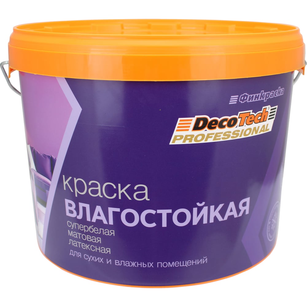Изображение товара Краска DecoTech в/э, влагостойкая база WA, 3/2,7л, oсновной 00-00015513