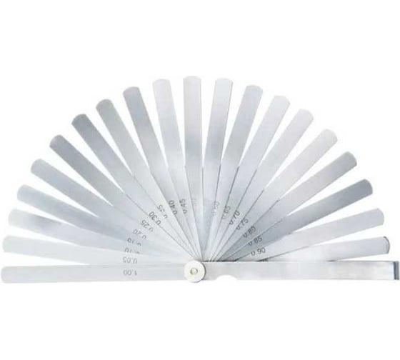 Изображение товара Набор щупов MIYAMOTOMETROLOGY (для установки зазора клапанов) 20шт l= 300мм (диапазон 0.05 - 1.00мм) 9473-20С