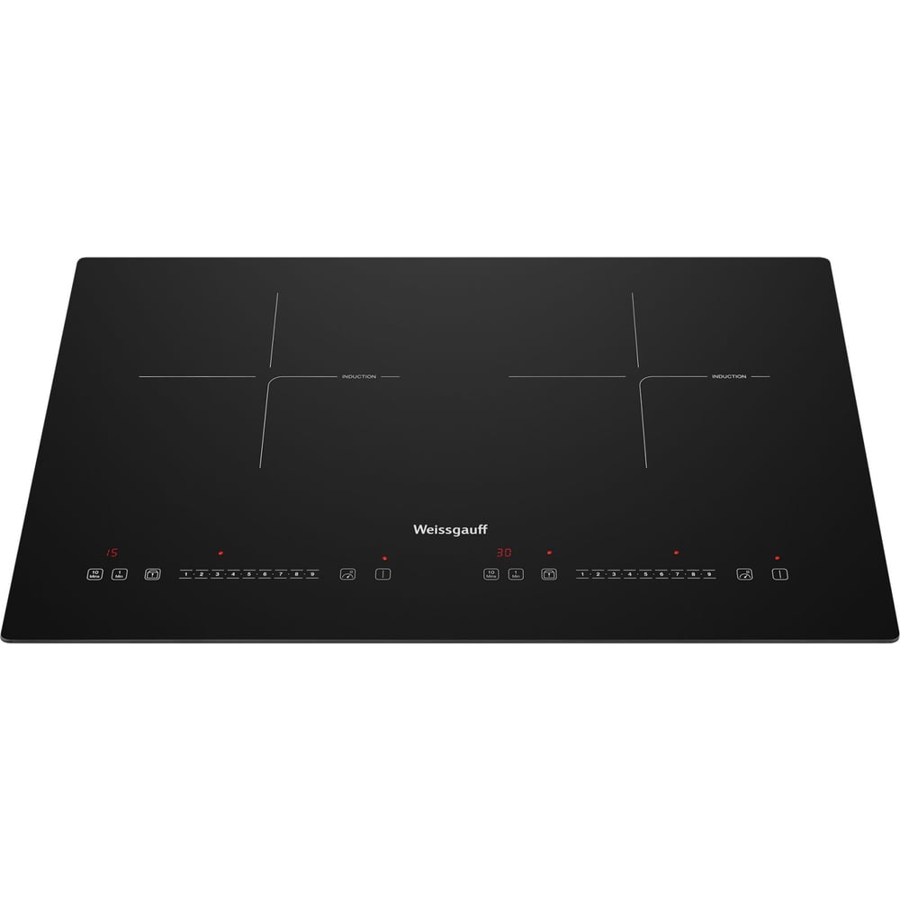 Изображение товара Стеклокерамическая Weissgauff HI 412 H Индукционная панель 2 конфорки