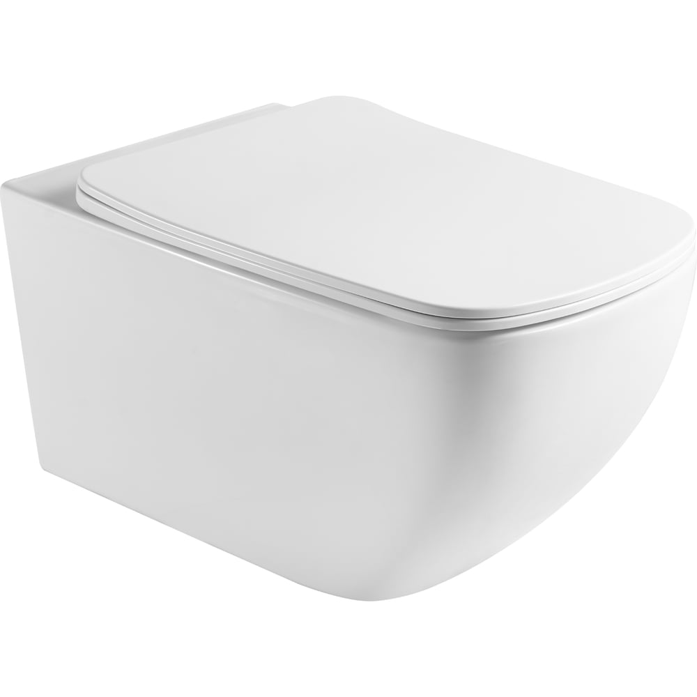 Изображение товара Унитаз AQUATEK AQ1537T-00 МЕДЕЯ Безободковый подвесной с тонким сиденьем