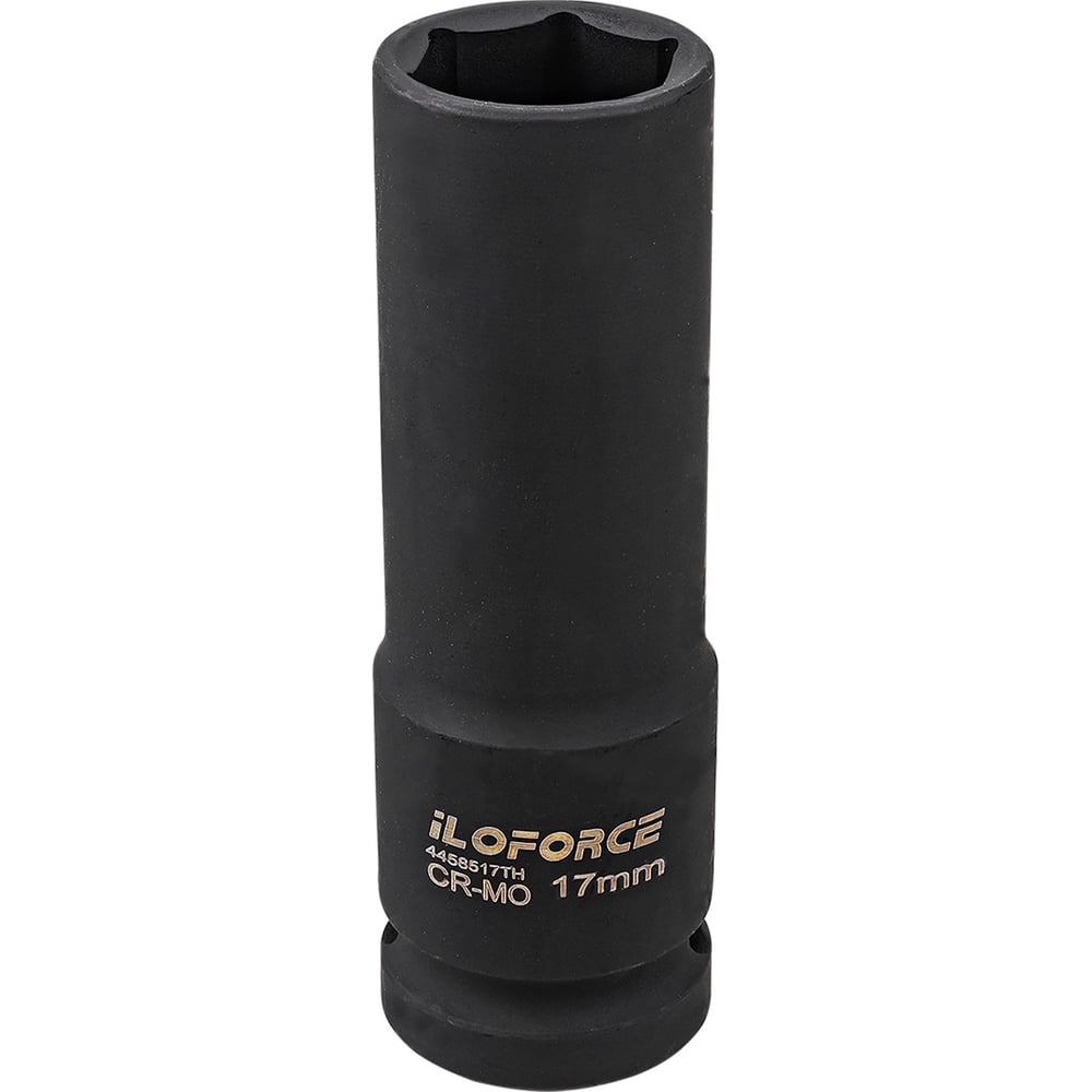 Изображение товара Головка ударная глубокая тонкостенная ILOforce 17мм, 1/2 (6гр.) IF-4458517TH(63334)