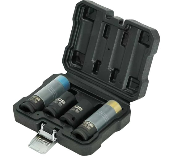 Изображение товара Набор головок JCB 4 предмета 1/2(6-гр. и сорв.гр.) JCB-4035D(64178)