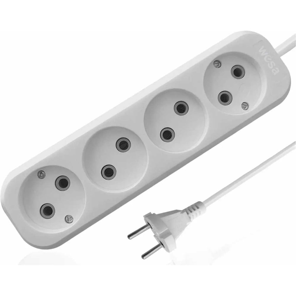 Изображение товара Удлинитель AVG со шнуром 7м, 4 местный, без заземления MGP-147
