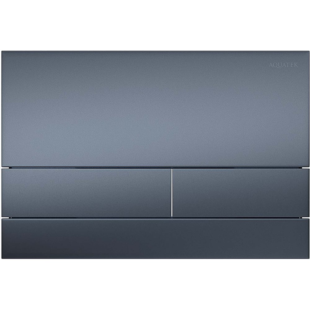 Изображение товара Панель смыва AQUATEK KDI-0000054(030С) нержавеющая сталь/PVD, цвет оружейная сталь (клавиши прямоугольные) 169*250*2.2 мм 00000147126