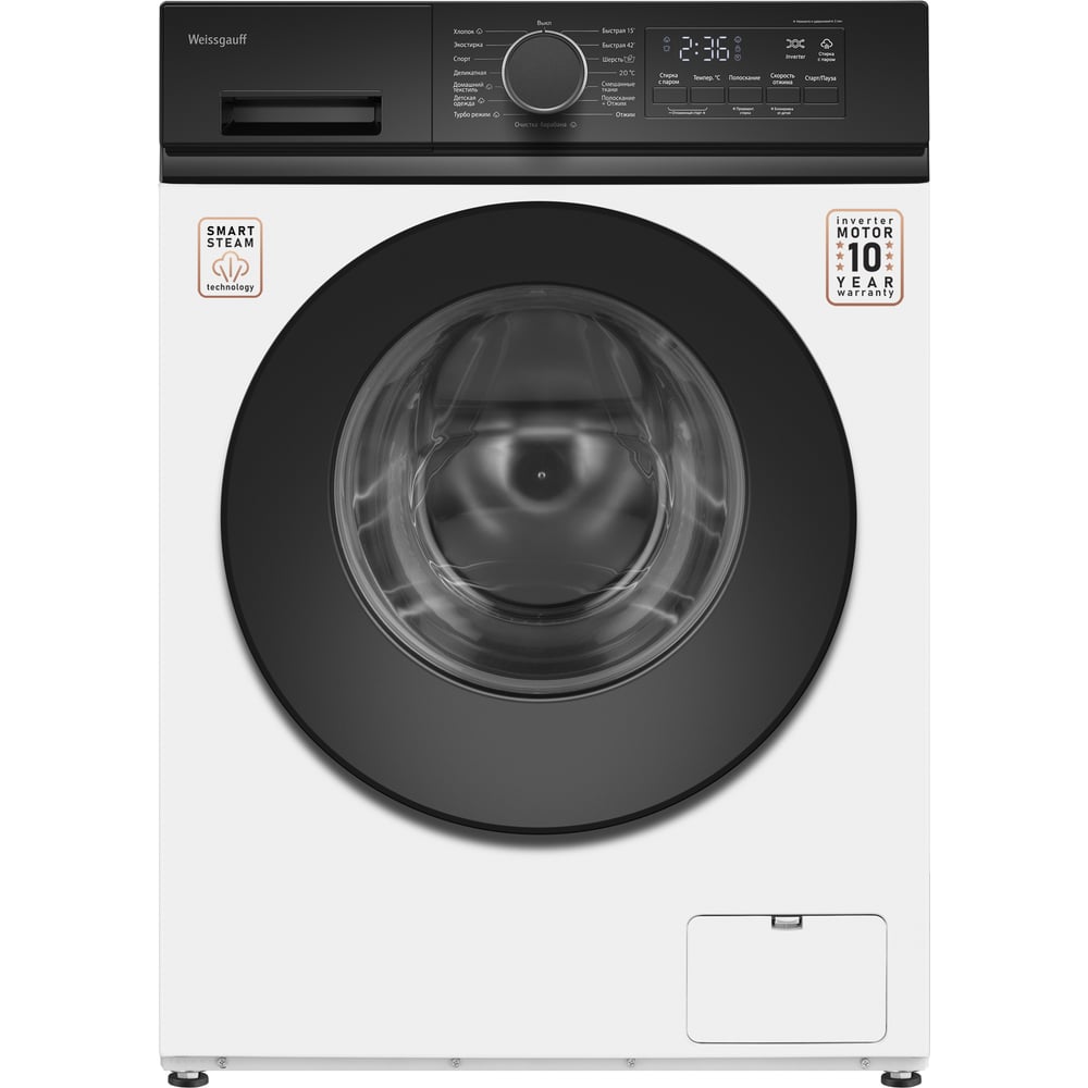 Изображение товара Стиральная машина Weissgauff WM 41106 Inverter Steam 438965