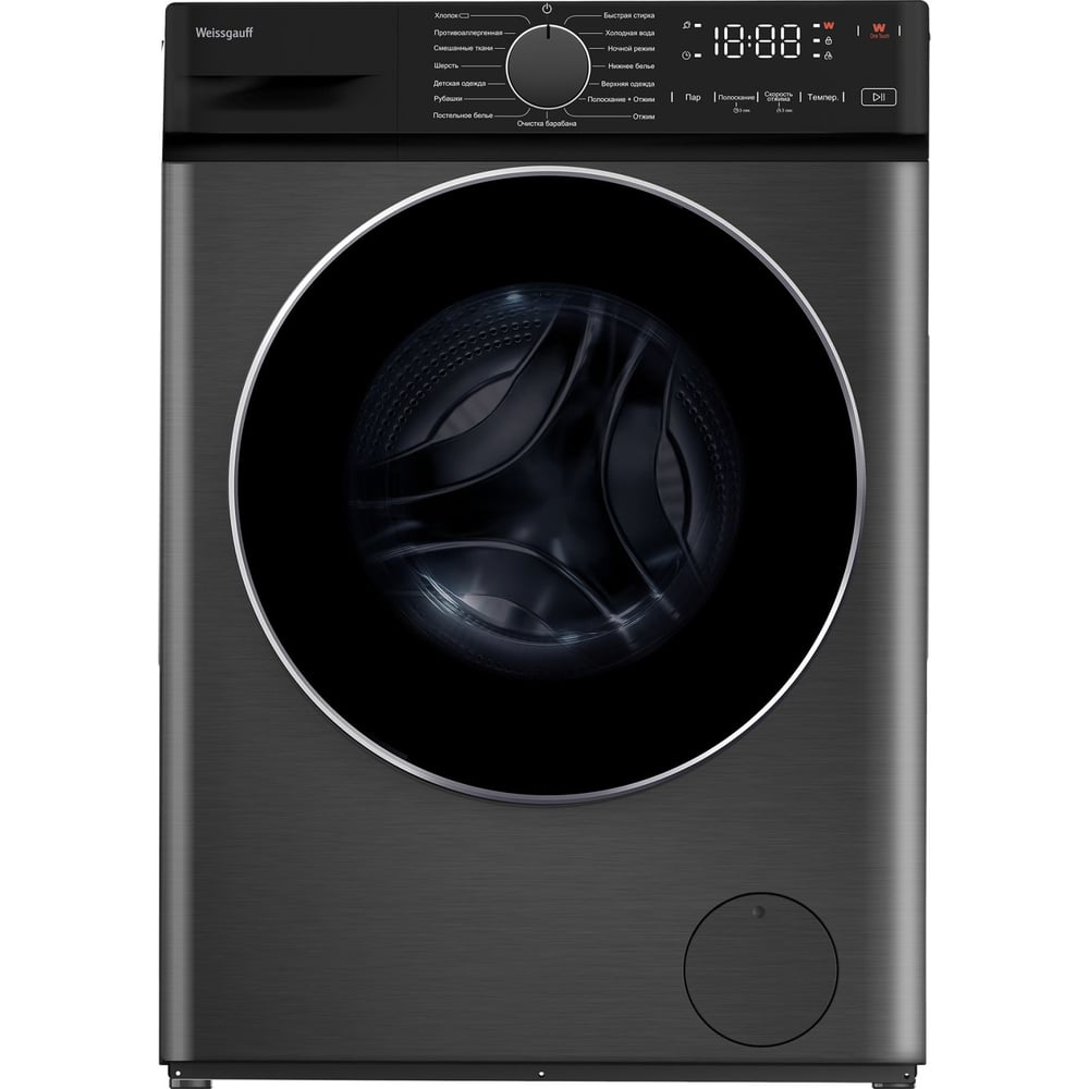Стиральная машина Weissgauff WM 4627 Touch Inverter Steam Grey 438730