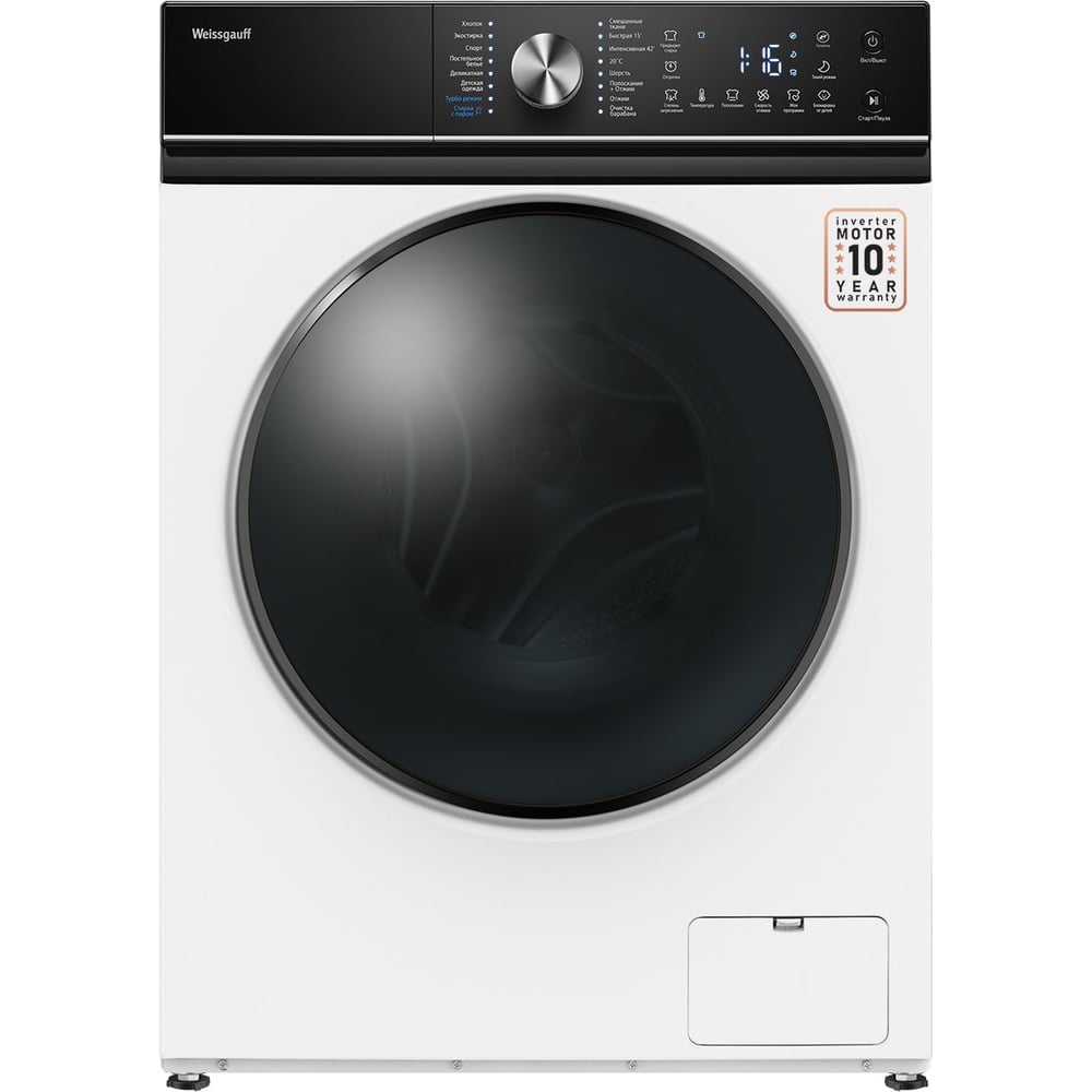 Изображение товара Стиральная машина Weissgauff WM 47147 DC Inverter Steam с паром и защитой
