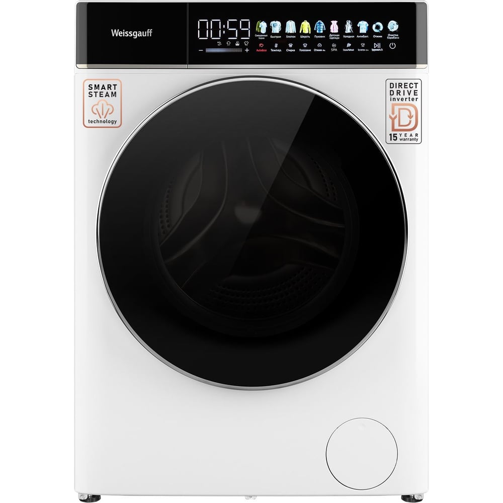 Изображение товара Стиральная машина Weissgauff WM 58411 Direct Drive Inverter Premium Steam 432266