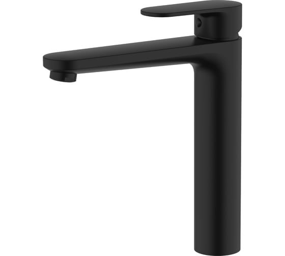 Изображение товара Смеситель для раковины высокий AQUATEK AQ1804MB НИКА 190 без донного клапана, матовый черный 00000143074