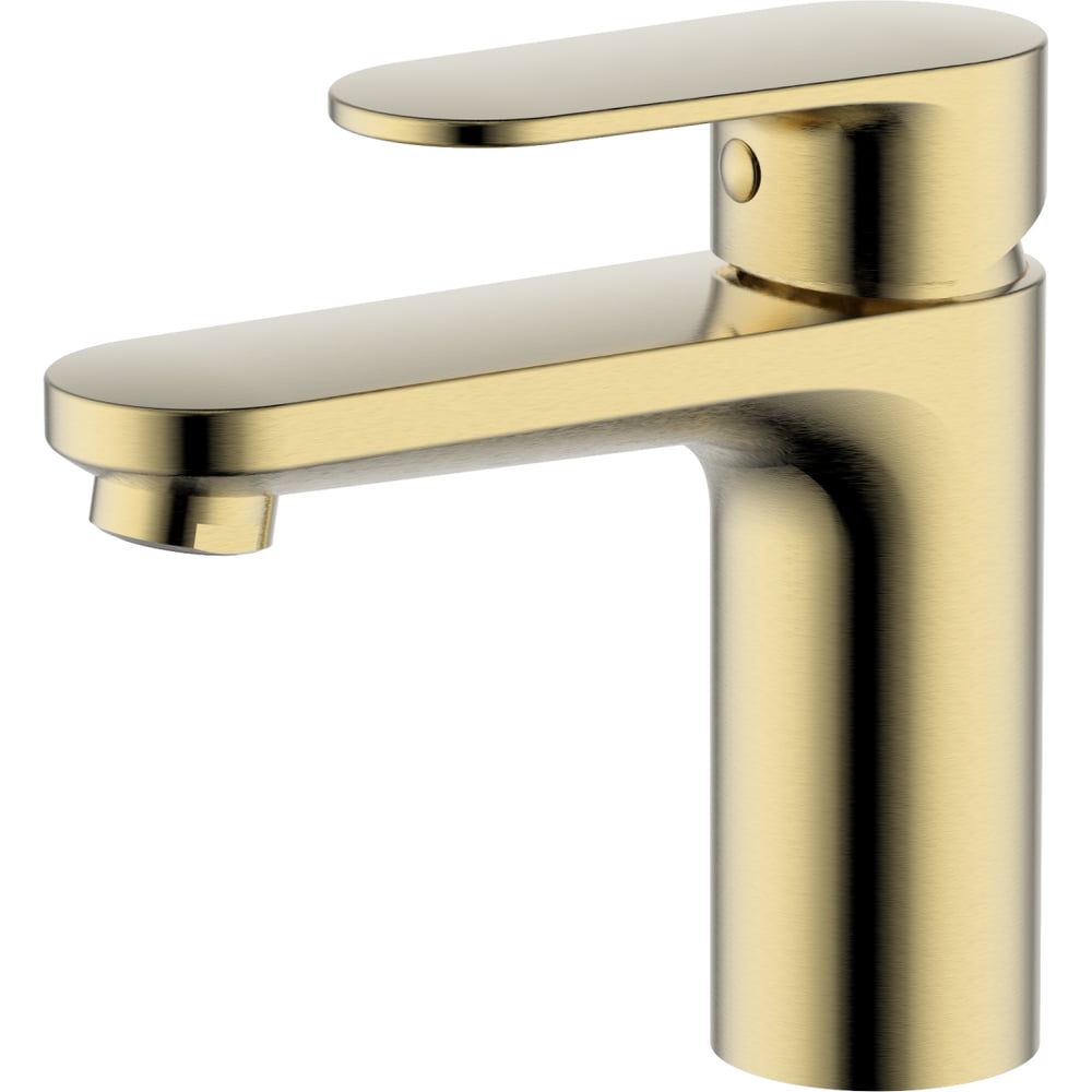 Изображение товара Смеситель для раковины AQUATEK AQ1810BG НИКА 90 без донного клапана, шлиф.золото 00000143072