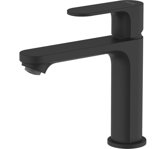 Изображение товара Смеситель для раковины AQUATEK AQ1910MB АЛЬФА 110 без донного клапана, матовый черный 00000147214