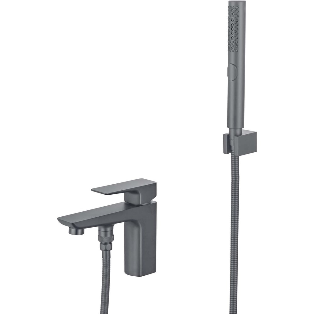 Изображение товара Смеситель врезной на борт ванны AQUATEK AQ1044BGM ВЕГА на 1 отверстие, оружейная сталь 00000144805