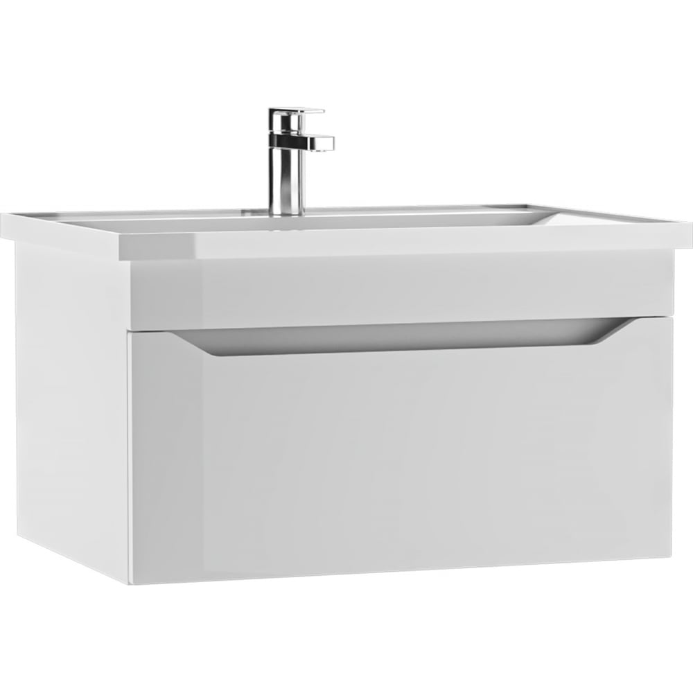 Изображение товара Тумба подвесная Айсберг NOVA 70 Ева с одним ящиком, белая