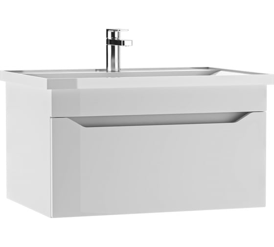 Изображение товара Тумба подвесная Айсберг под раковину NOVA 70 Ева с одним ящиком В1 DA5936T