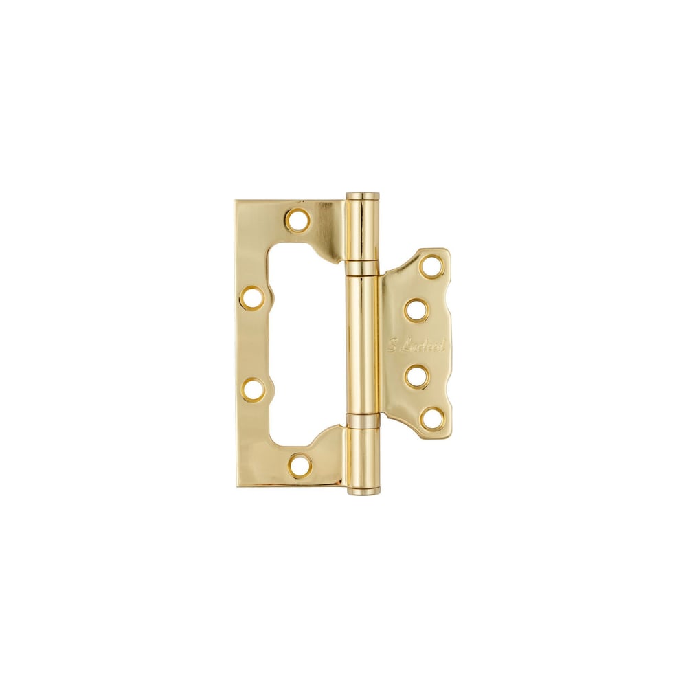 Изображение товара Петля дверная S-Locked ESOTERIC неврезная, золото, 3 шарнира, 2,5 мм сталь, 75 мм