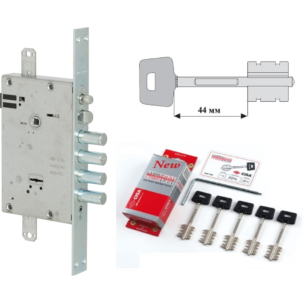 Изображение товара Замок врезной электромеханический CISA 17685.48.0 1.17685.48.A.0000.C5