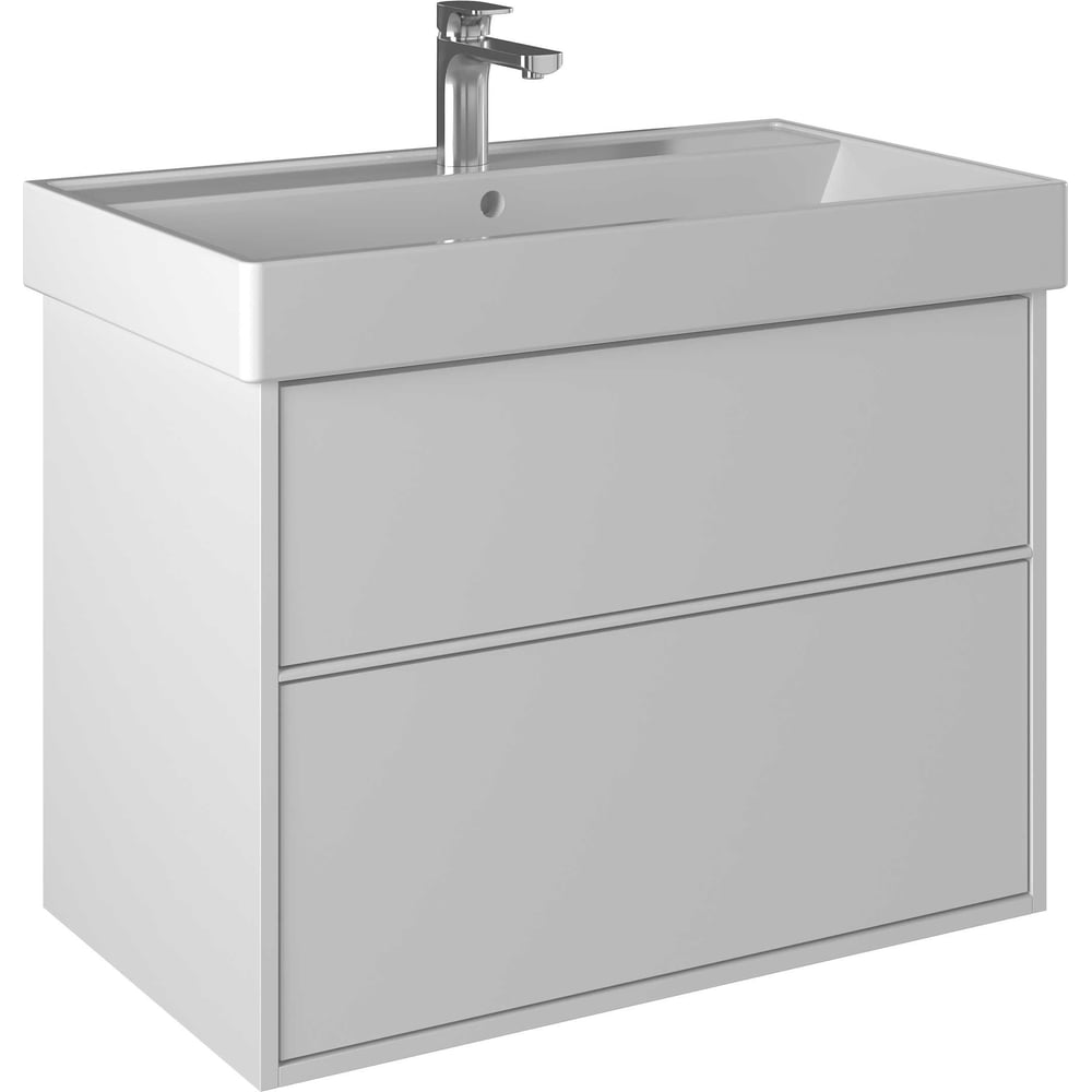 Изображение товара Тумба BRIZ Монца Белый глянец с двумя ящиками