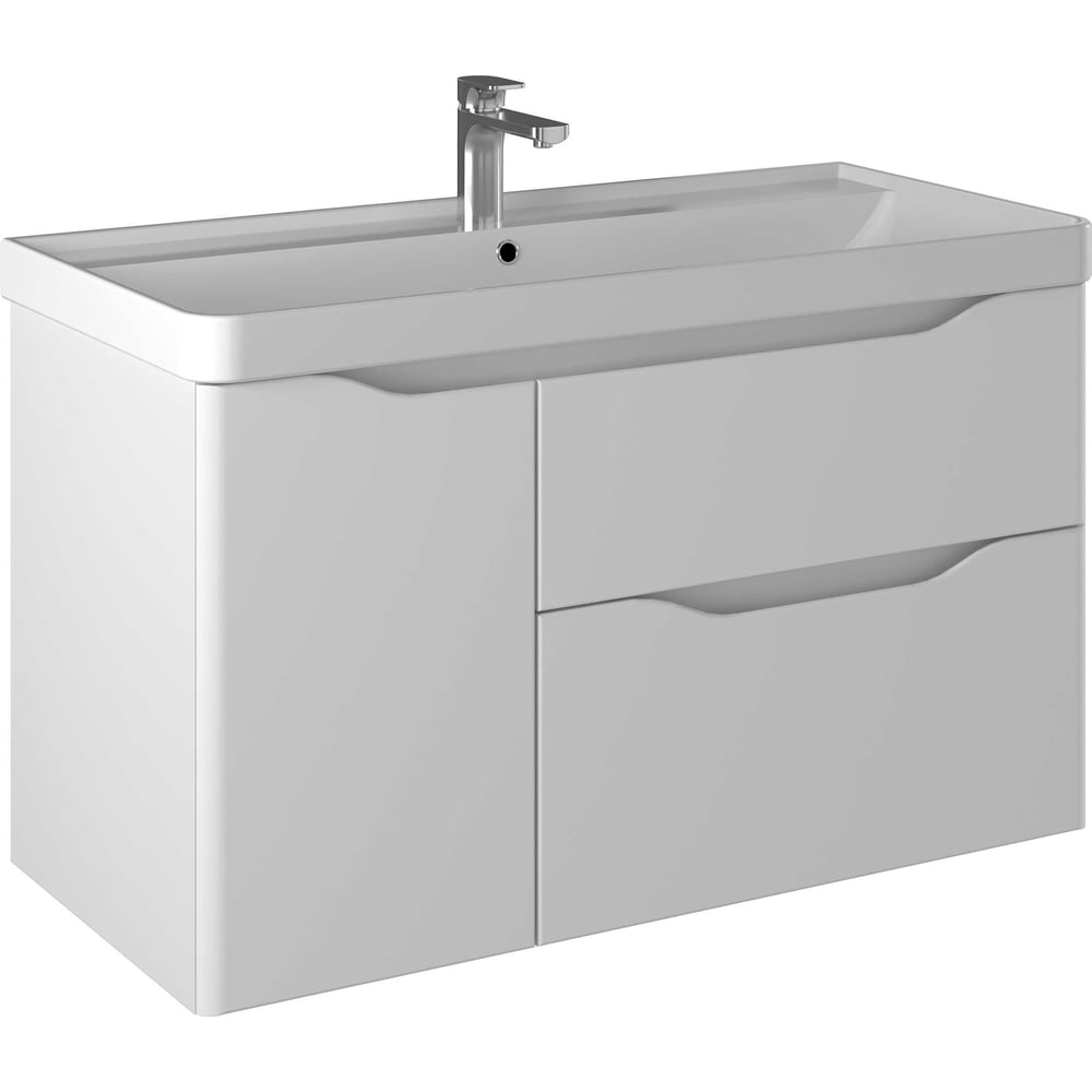 Изображение товара Тумба консольная BRIZ из ДСП и МДФ Равенна, т20-100 (ум-к BEAUTY/Прато), 250, 03-20100-20, 00 БЕЛ