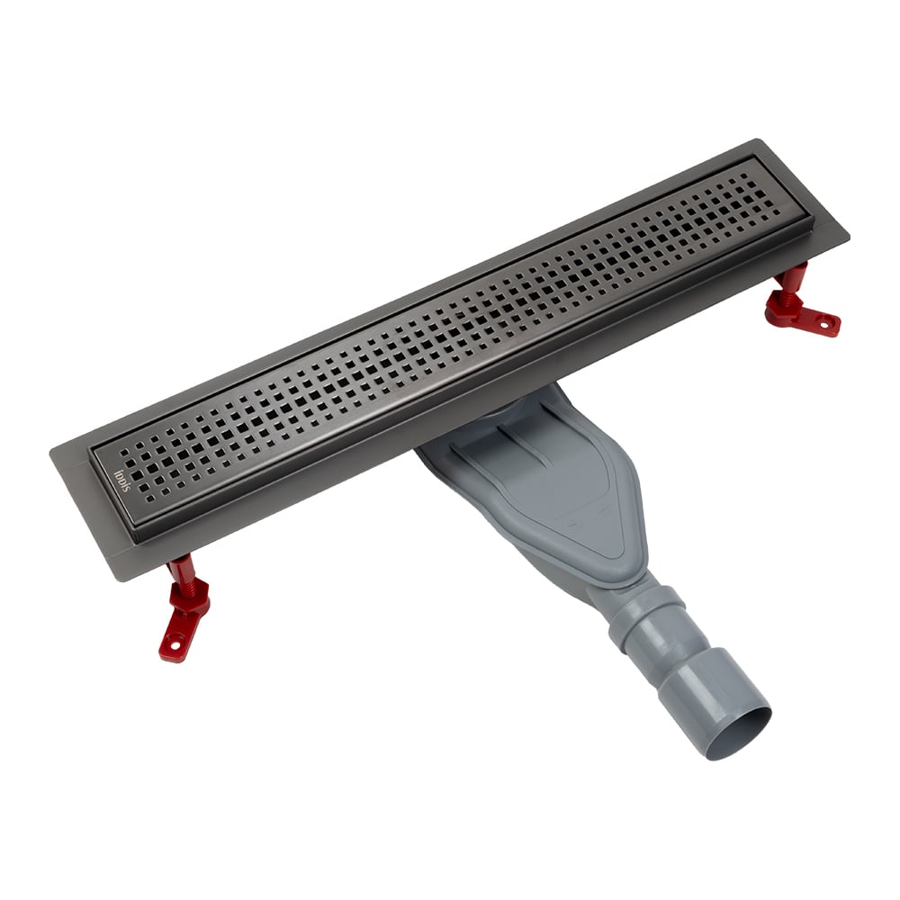 Изображение товара Лоток душевой IDDIS, сифон 360, комбинированный затвор, перфор. решетка, 500 мм, графит, 975B5GM20DZ