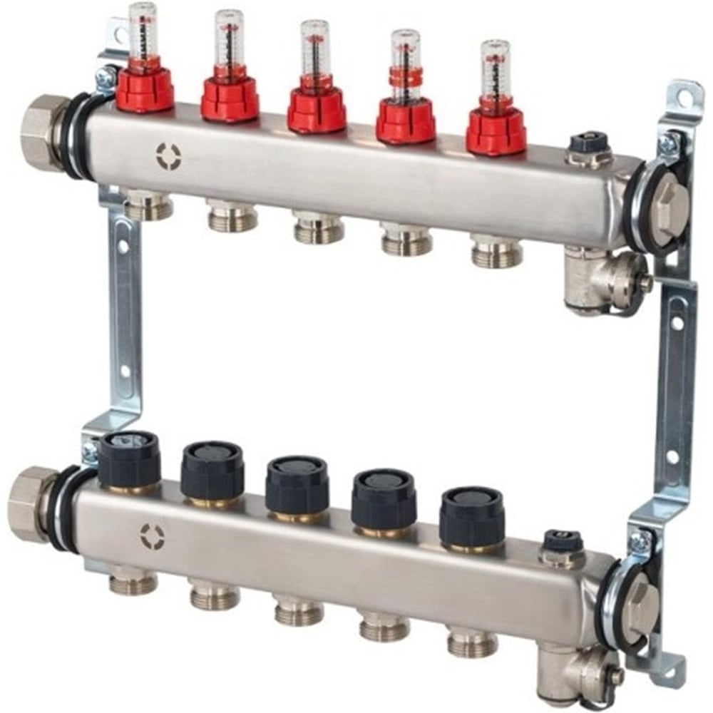 Изображение товара Широкий коллектор OVENTROP Multidis SFR 10 выходов с ротаметрами