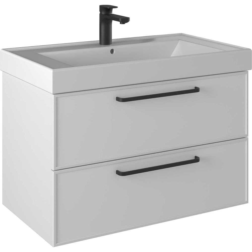 Изображение товара Тумба консольная PRATO из ДСП и МДФ Кватро, т18-80 (ум. Грэмми), 246, 03-18080-19, 00 БЕЛ