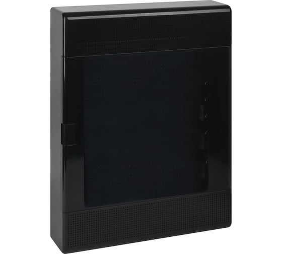 Изображение товара Слаботочный навесной щит мультимедийный Рувинил с монтажной пластиной черный 68054Ч-СЛ