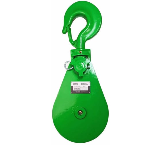 Изображение товара Блок однорольный шкивовый усиленный с крюком HITCH LH-10000 10т SZ088915
