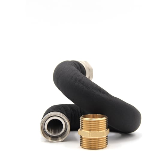 Изображение товара Гибкая подводка Kofulso в изоляции с 2-мя стопорными кольцами, прокладками, ниппелями и гайками 1 KFI 25/900 ш/ш