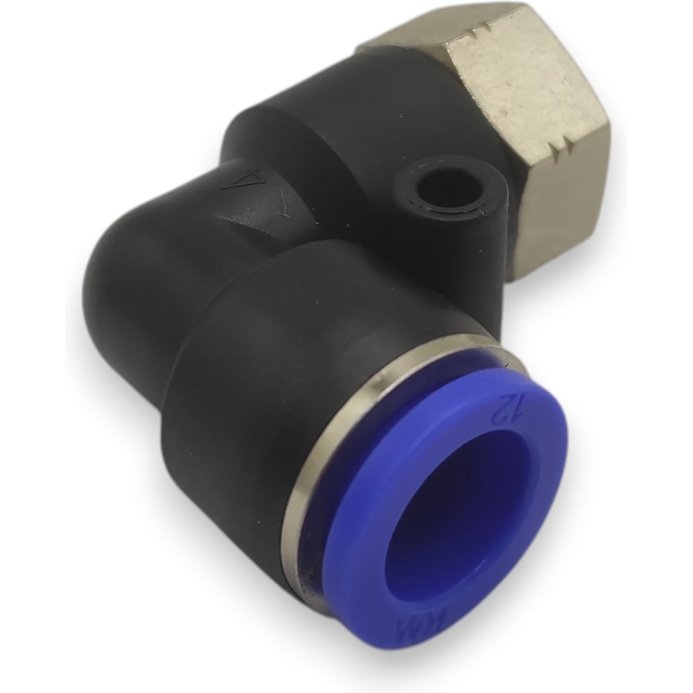 Изображение товара Фитинг цанговый угловой Контактная Механика 1/8, трубка 12мм KZPLF12-01P