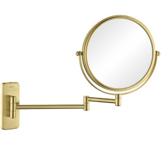 Изображение товара Зеркало косметическое настенное AQUATEK AQ4910BG 3х, шлиф. золото 00000139894