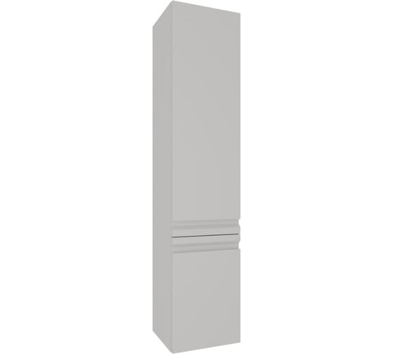 Изображение товара Пенал AQUATEK AQ70035L-LG ВЕГА 35 см, 2 двери, цвет серый туман, петли слева 00000142568