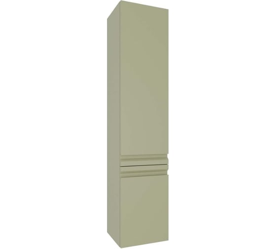 Изображение товара Пенал AQUATEK AQ70035R-GS ВЕГА 35 см, 2 двери, цвет шалфей зеленый, петли справа 00000142570